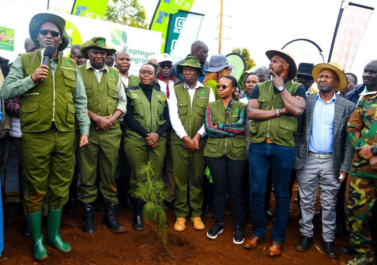 Head of public service Koskei lauds Kaptagat Forest conservation project