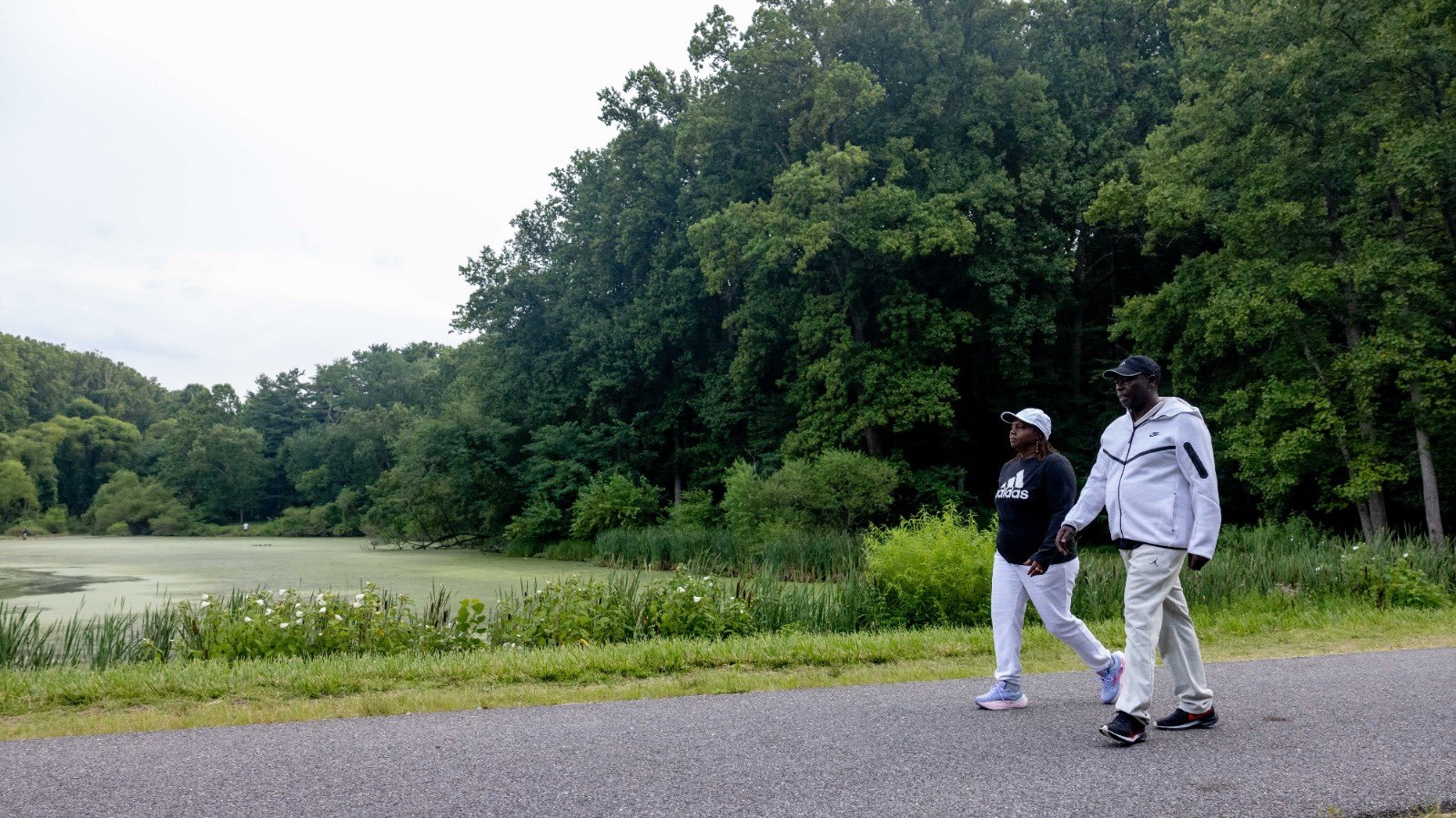 [PHOTOS] Gachagua, wife take morning walk in Maryland