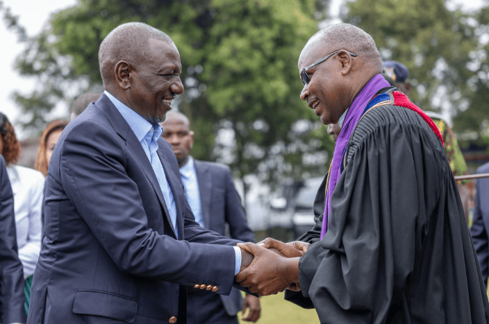 [PHOTOS] Ruto attends Sunday service in Limuru