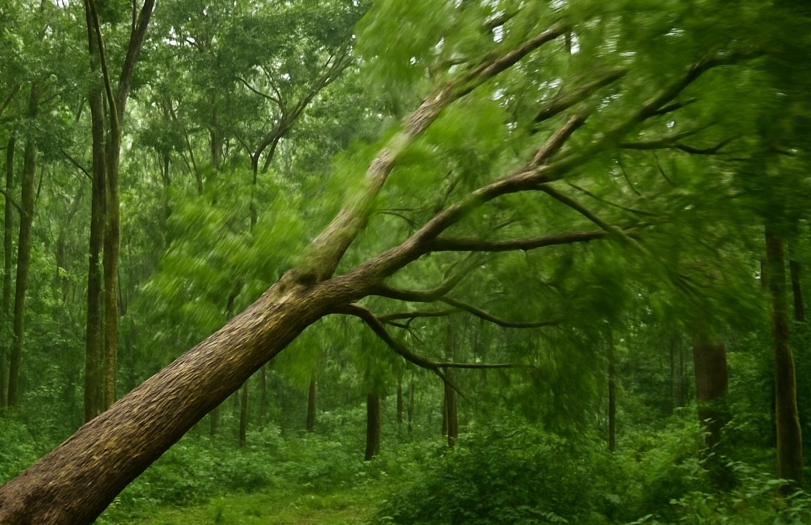 Falling tree traps, kills logger in Kabartonjo