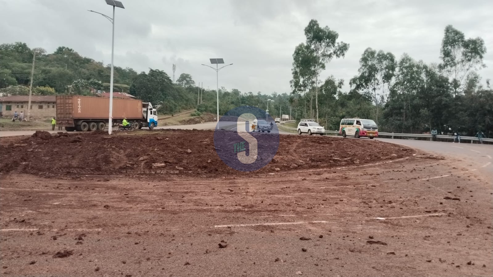 Kisumu’s deadly roundabout flattened after fatal crash