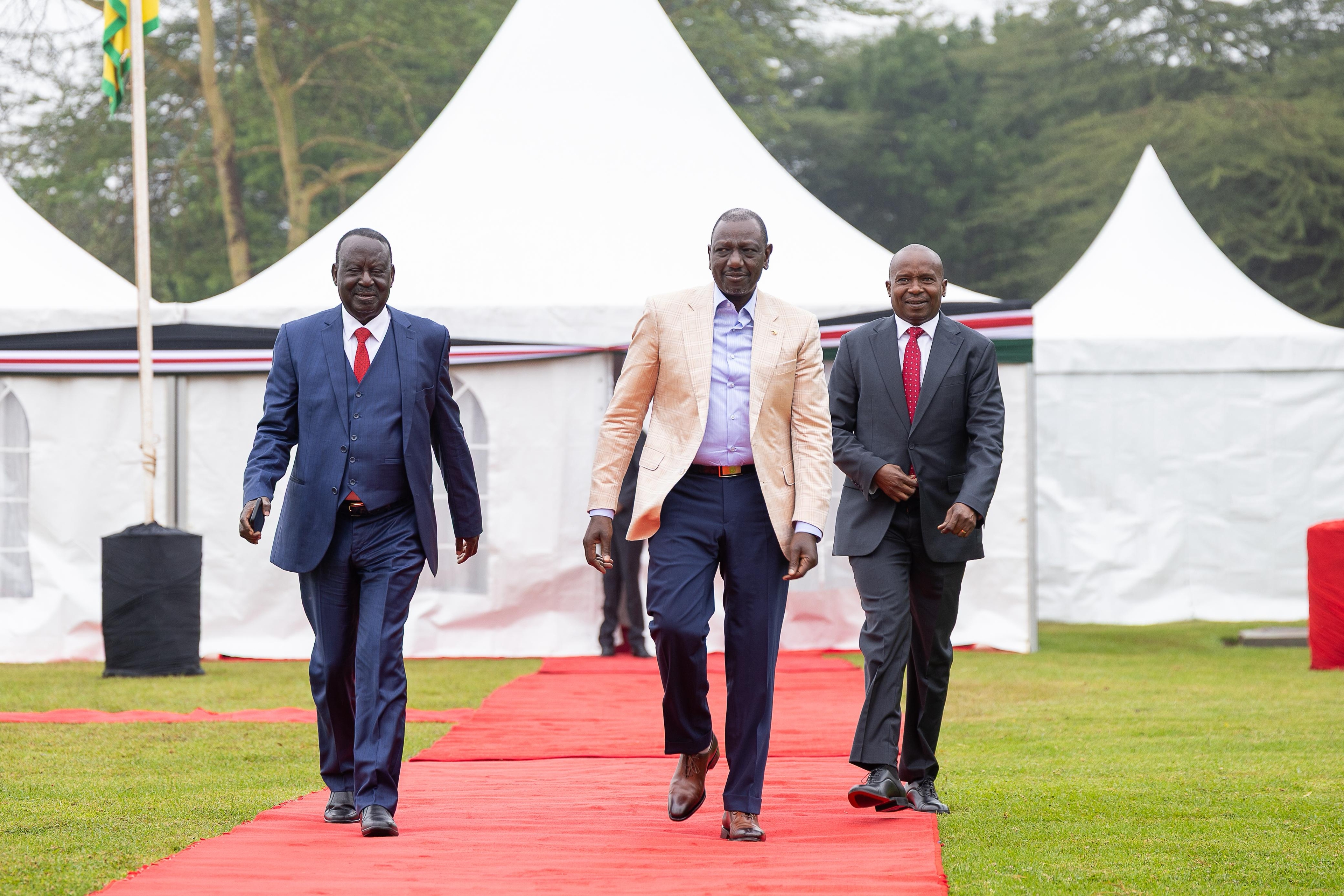 [PHOTOS] Ruto, Raila jointly chair ODM–Kenya Kwanza MPs meeting