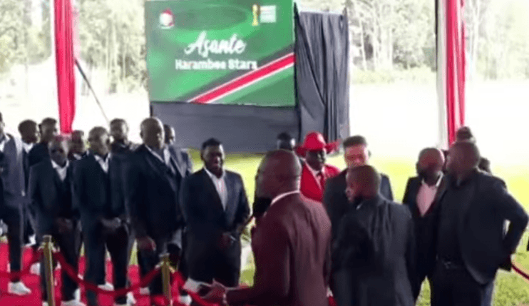 Harambee Stars get presidential honour at State House
