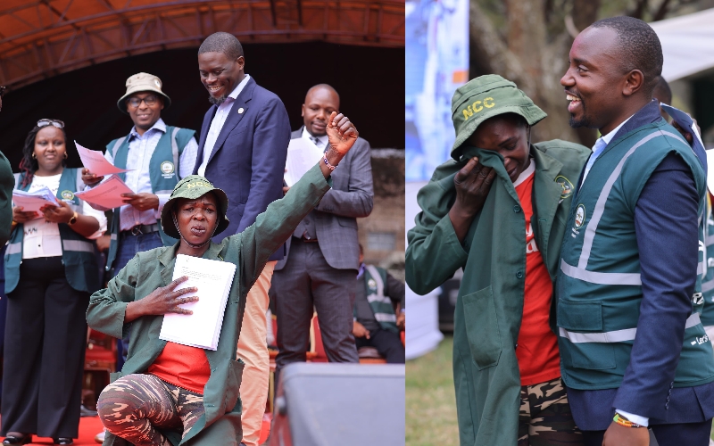 Emotions as Sakaja hands out employment letters to Green Army