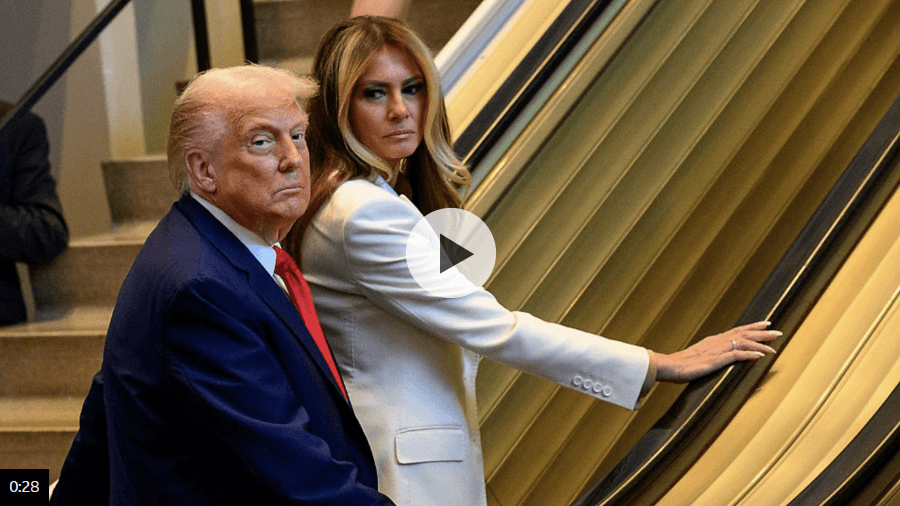 What exactly happened to Trump in escalator incident?