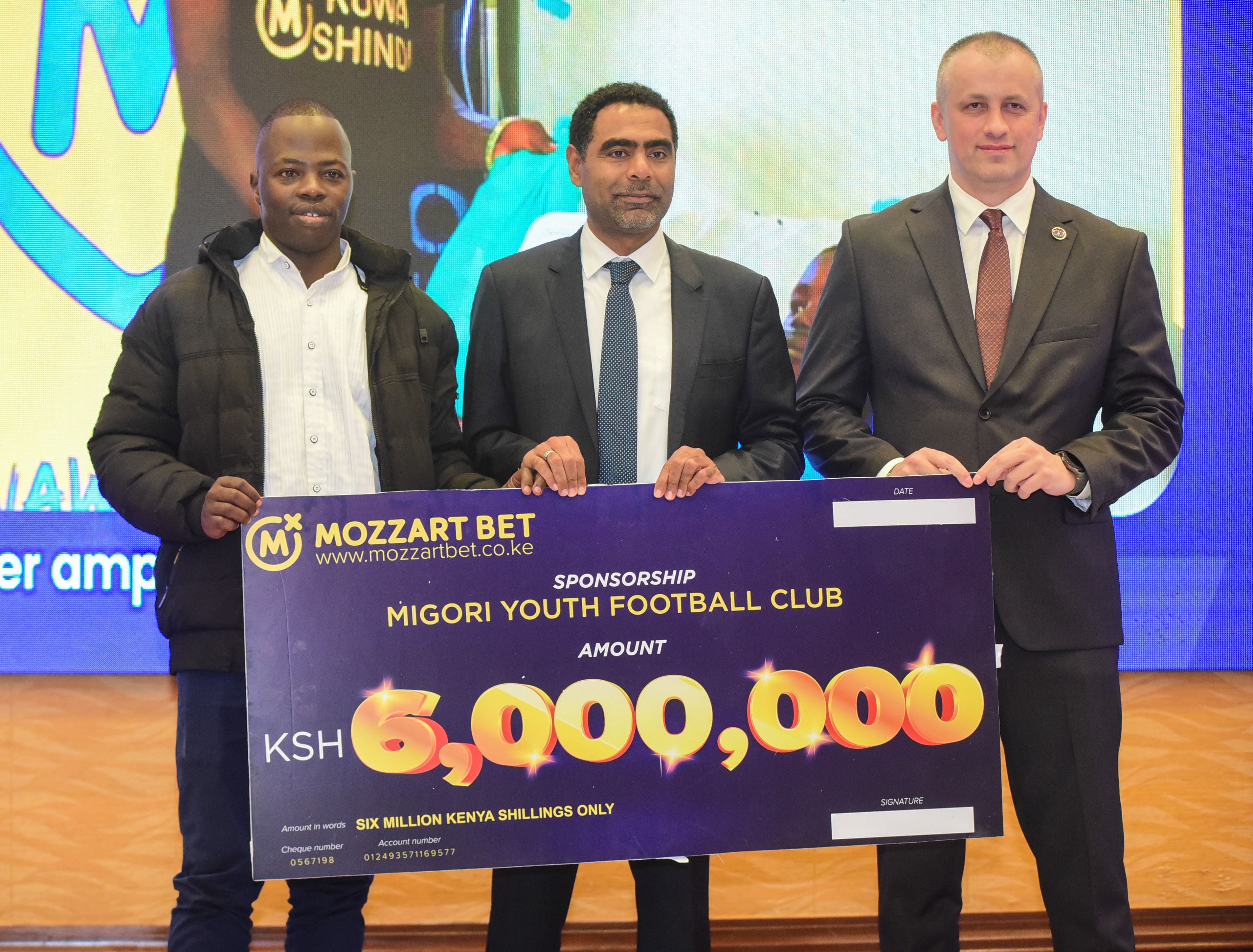 Three National Super League teams benefit from Mozzart’s Sh18 million sponsorship