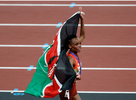 Chebet eyes historic distance double after clinching 10,000m title