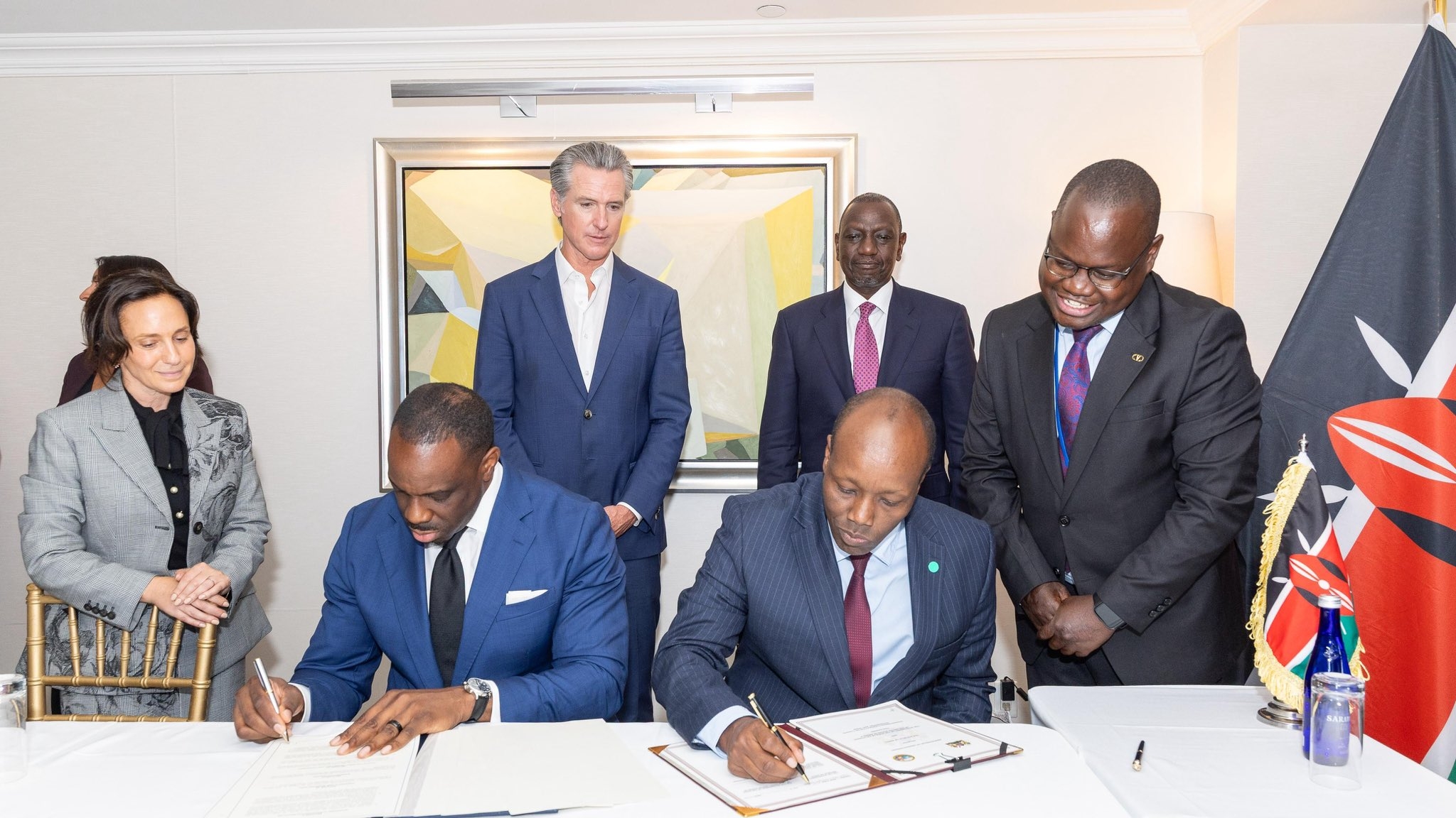 Kenya, California sign landmark climate and economic Pact