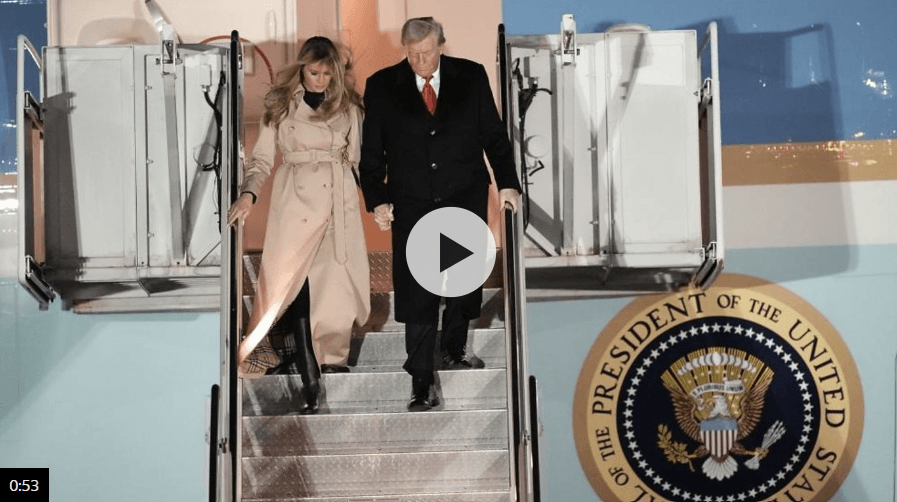 Trump hails 'very good' relationship as he arrives in UK for state visit