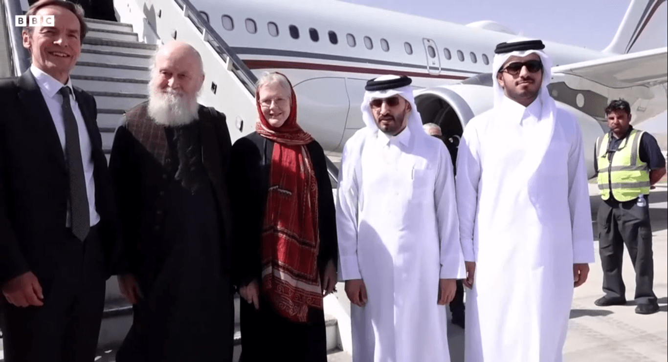 Family's 'immense joy' as British couple freed from Taliban prison