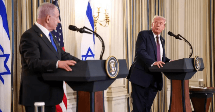 White House releases Trump's peace plan ahead of news conference