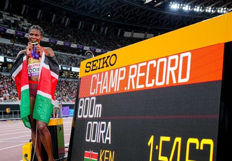 Kenya's Lilian Odira bags 800m race gold