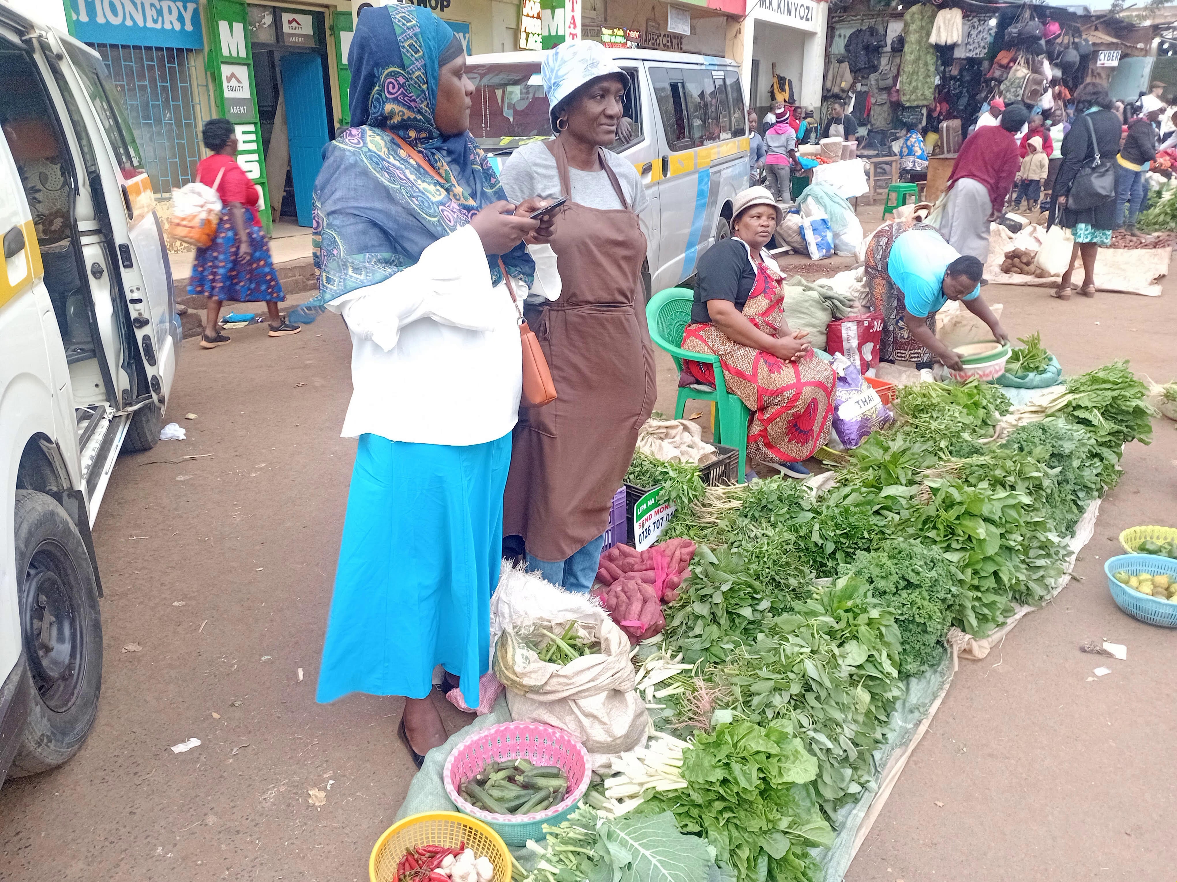 Nyeri town road offering lifeline for small traders