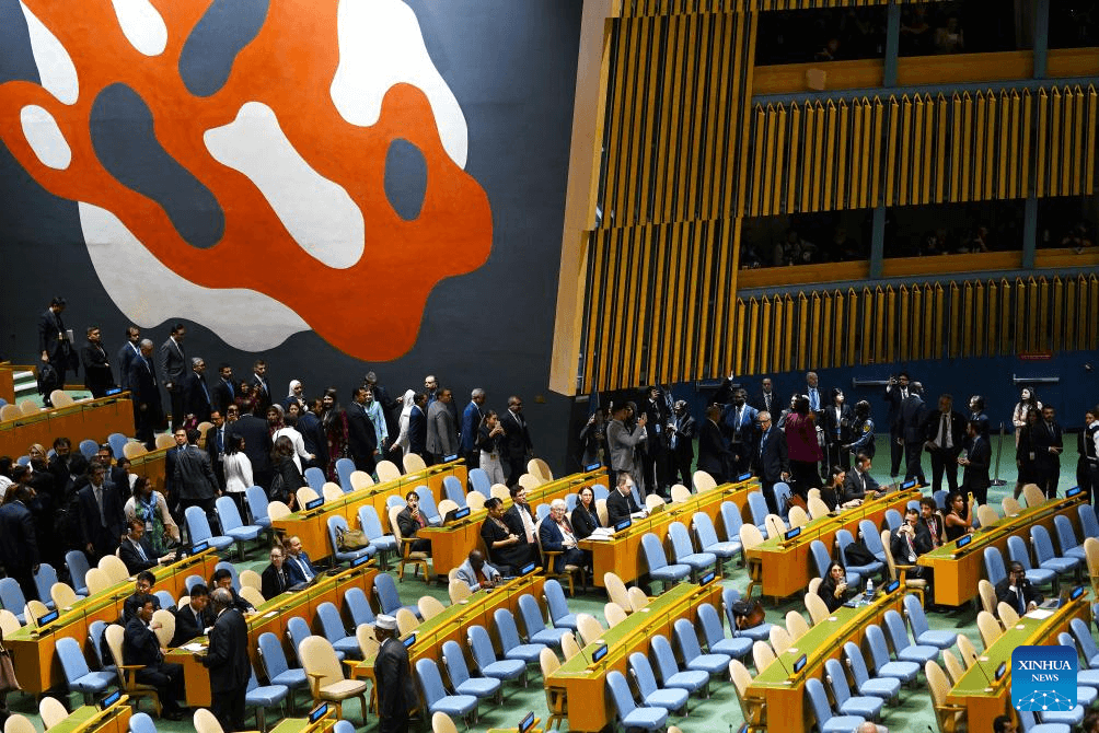 Many delegates walk out in protest when Netanyahu addresses UN General Assembly