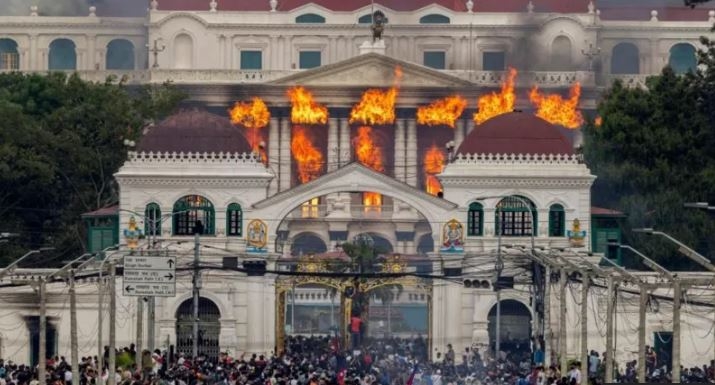 Nepal parliament set on fire after PM resigns