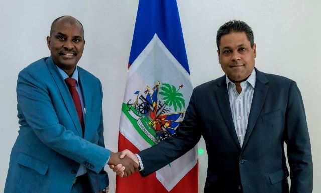 Gabow holds talks with Haiti President Saint-Cyr