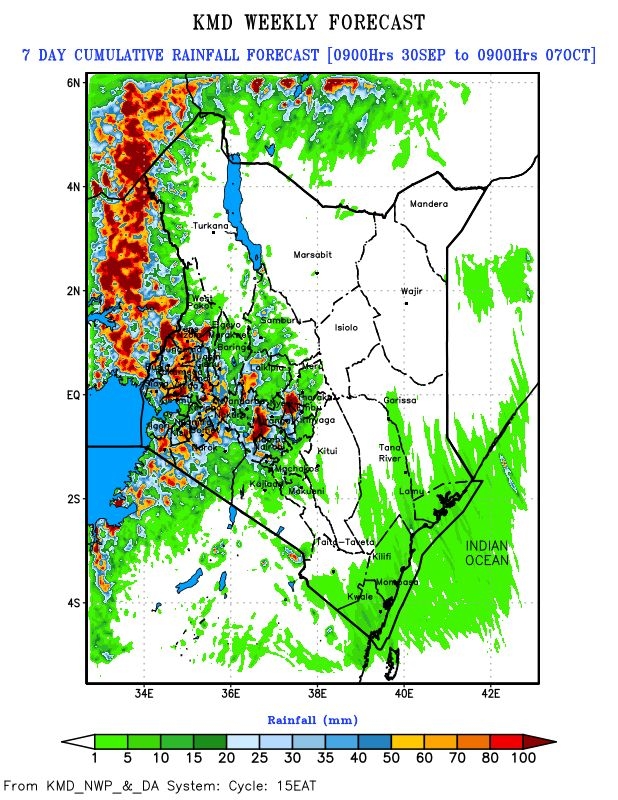 Five regions to experience heavy rainfall - Met