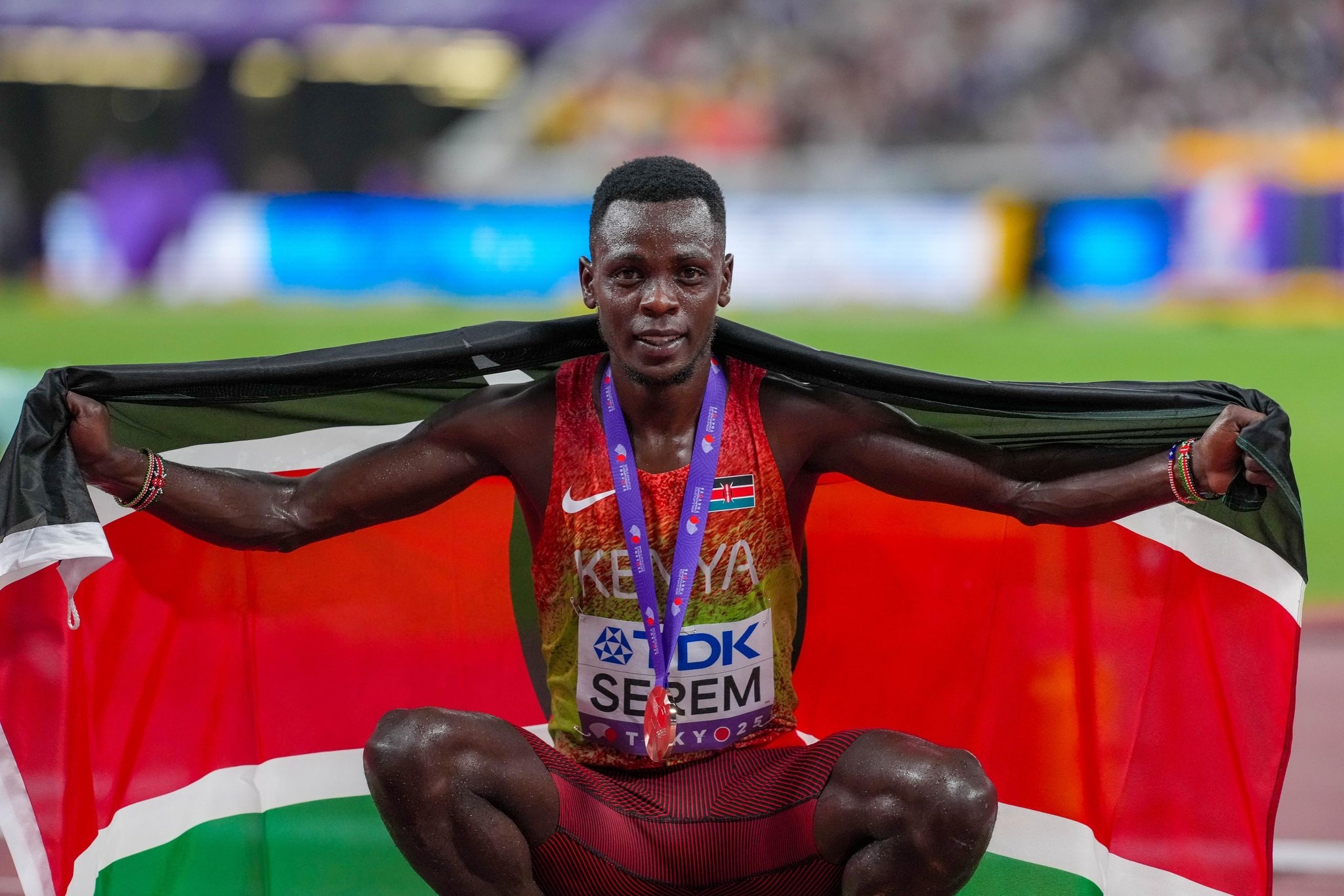 Ruto celebrates Serem after Bronze win in Tokyo