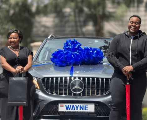 [PHOTOS] Omanga surprises son with car on 20th birthday