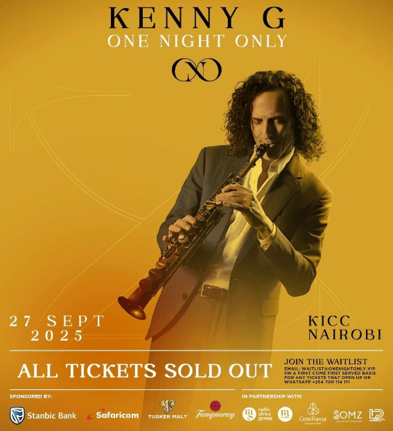 Kenny G Nairobi concert tickets sell out ahead of show