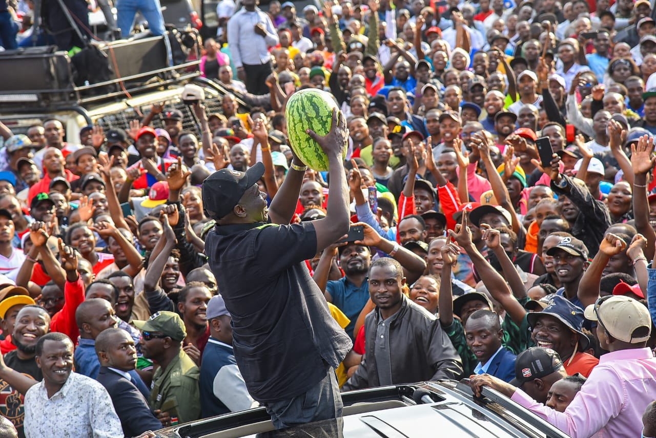 [PHOTOS] Gachagua interacts with Githurai residents