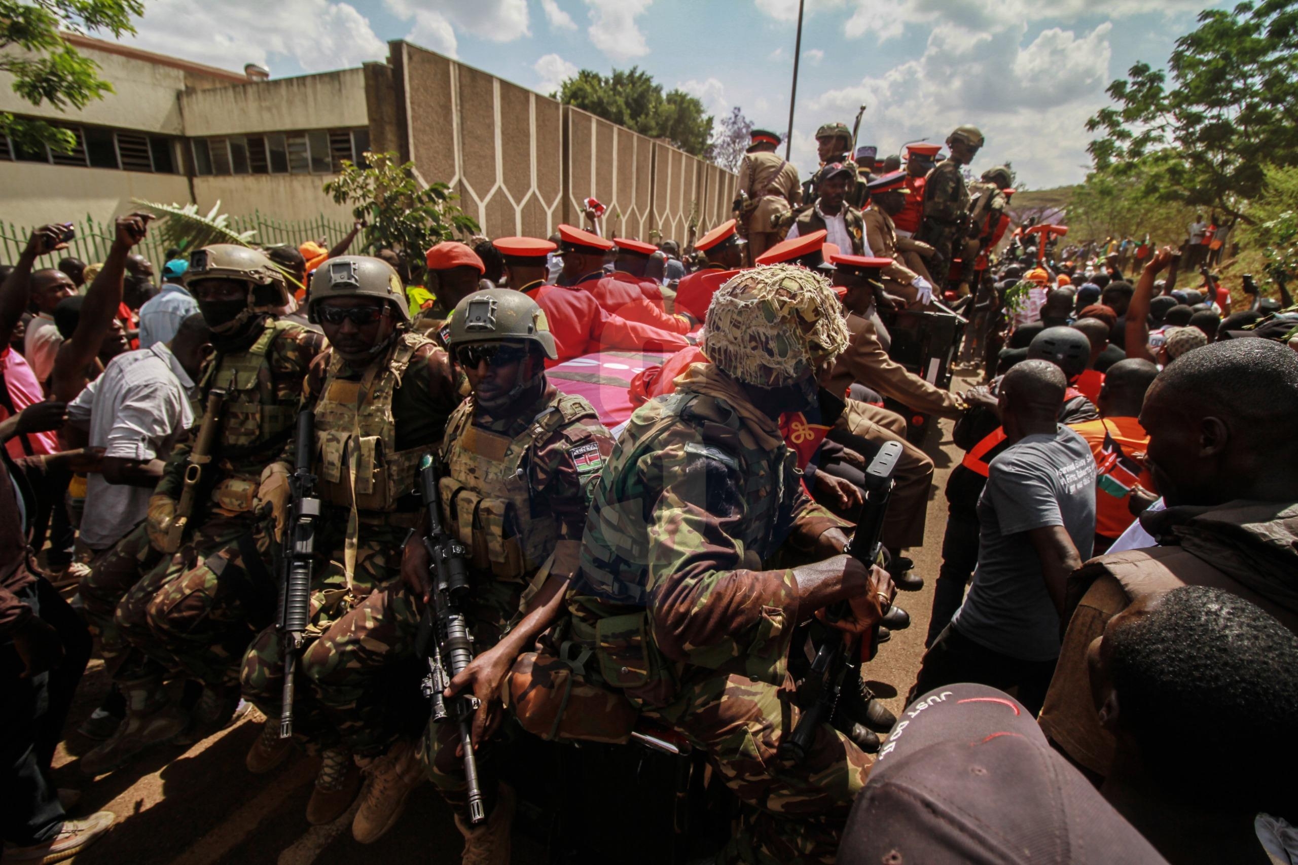 Three killed during Raila body viewing had gunshot wounds