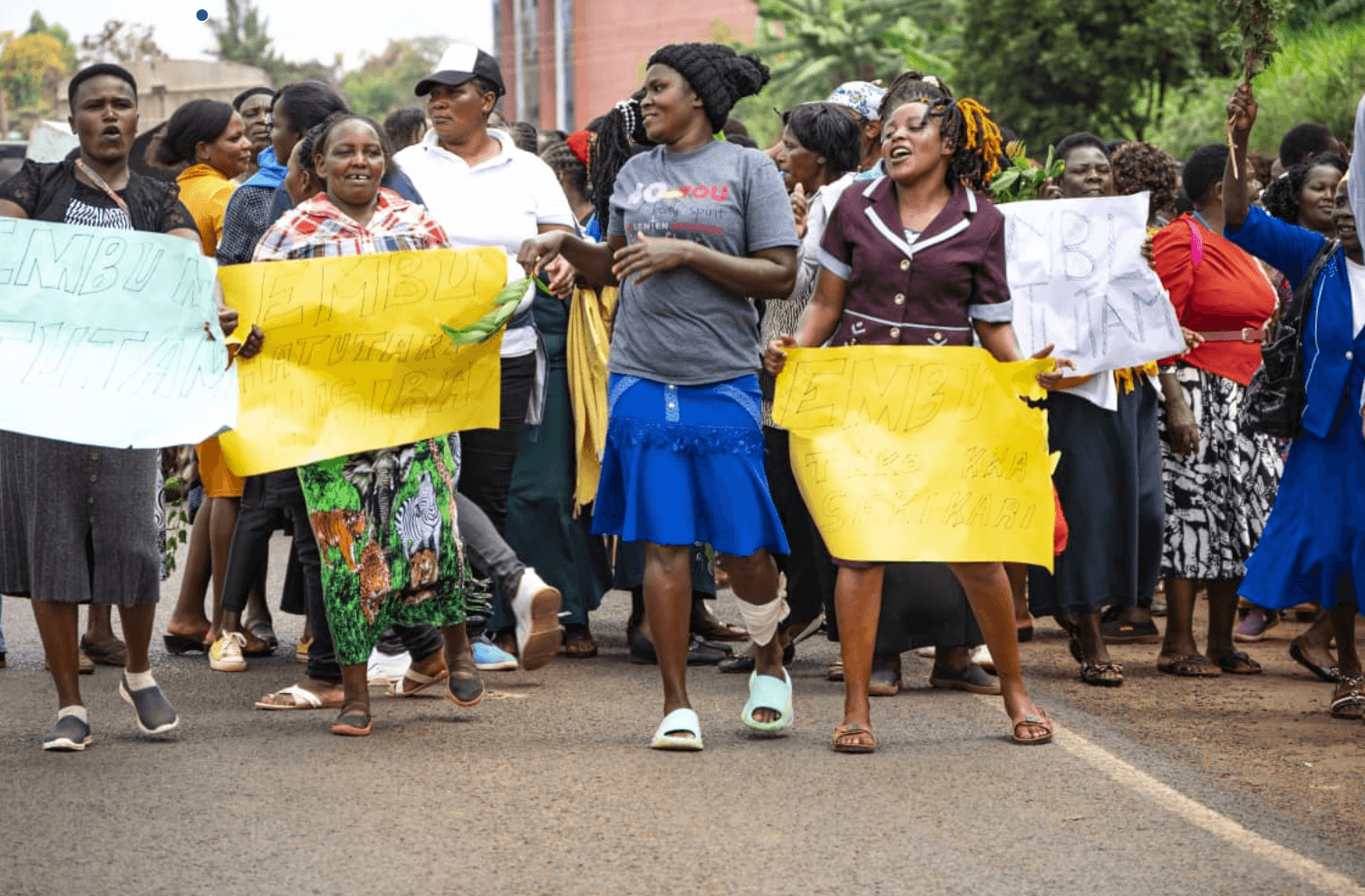 Women protest in Embu over Gachagua remarks