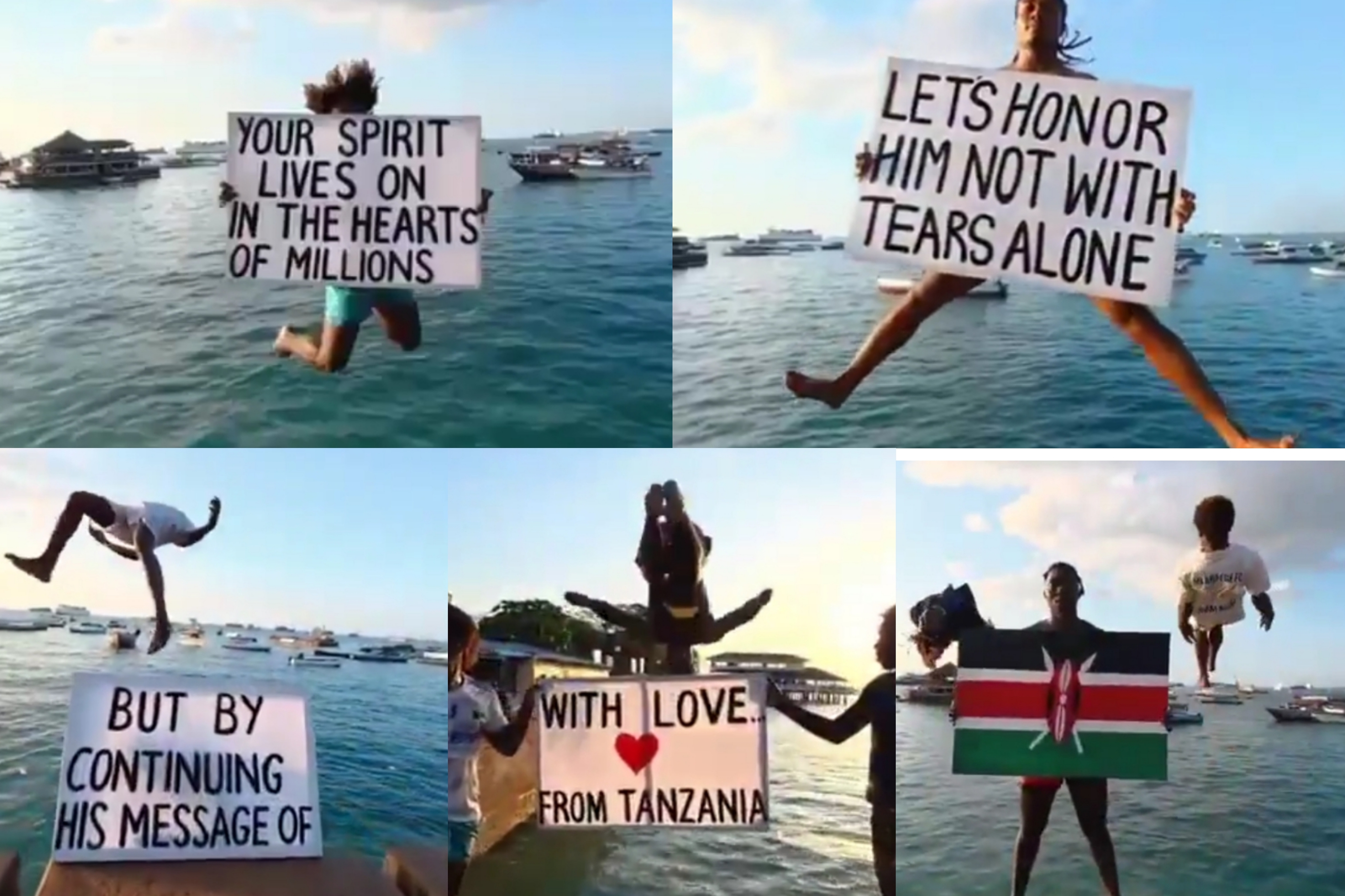 Tanzanians pay tribute to Raila with emotional lake dive