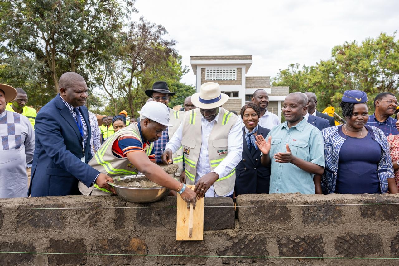 [PHOTOS] Ruto breaks ground for new hostels at Bumbe National Polytechnic