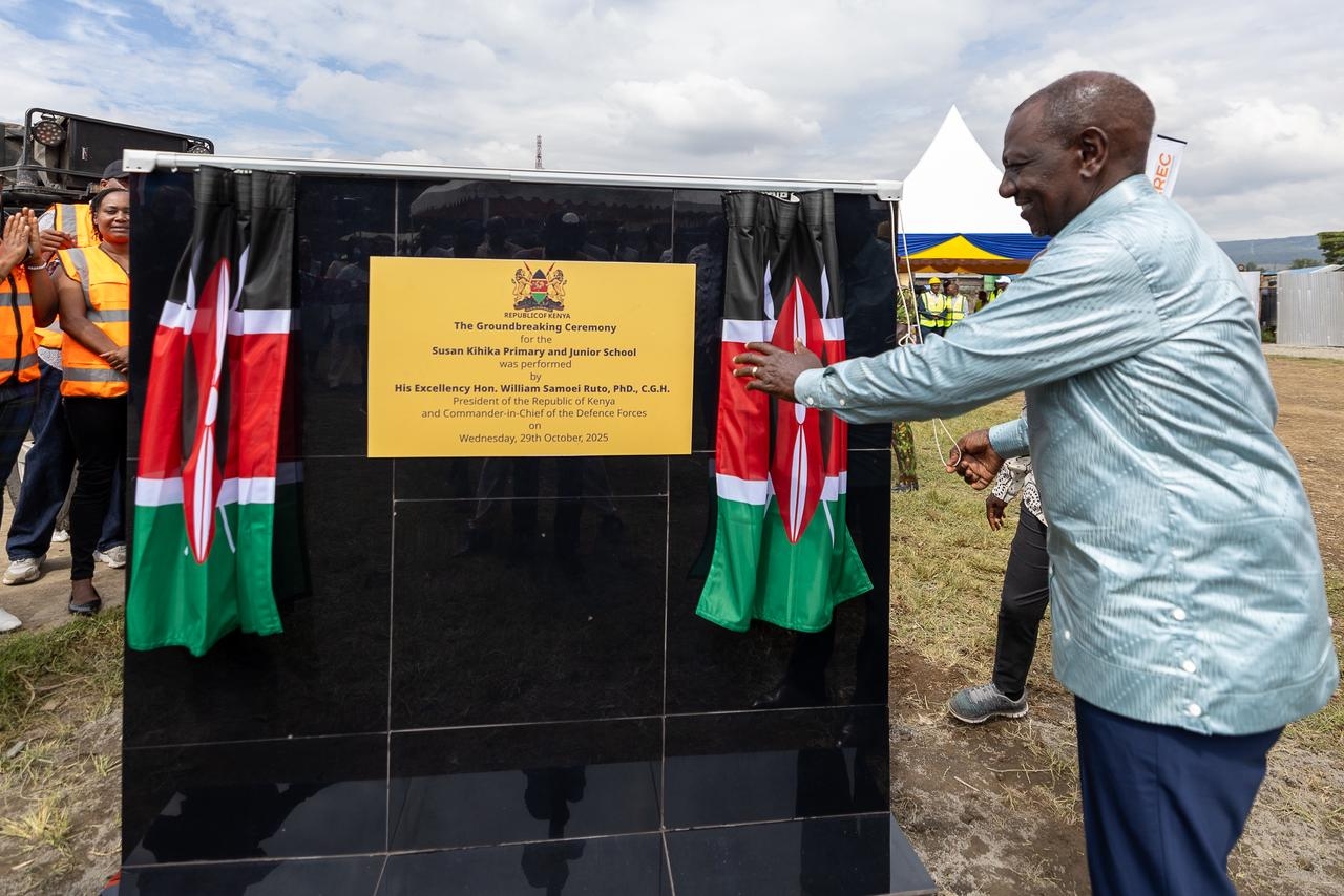 [PHOTOS] Ruto leads groundbreaking  of Susan Kihika primary school