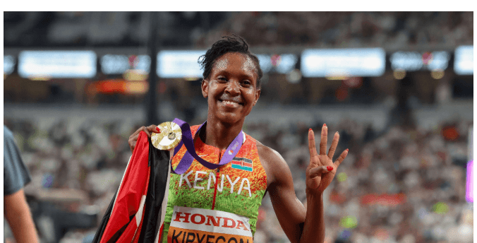 Kipyegon to chase Marathon glory after being inspired by Obiri and Hassan