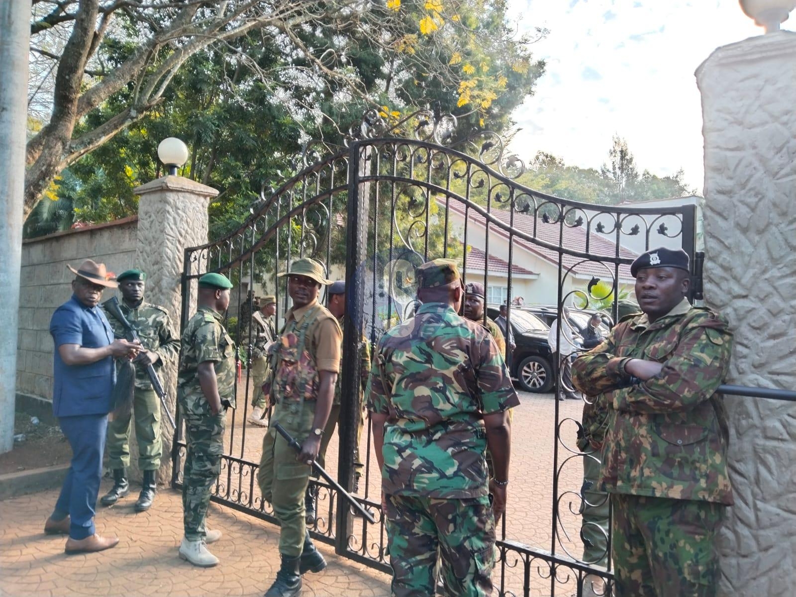 [PHOTOS]: Tight security at Opoda as Raila’s body set for funeral