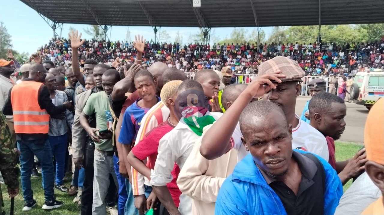 Public viewing of Raila's body begins in Kisumu