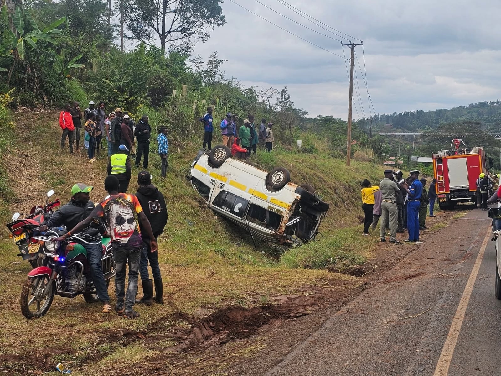One dead, several injured in Matatu crash on Murang’a–Kenol Road