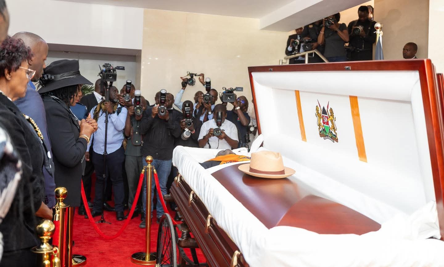 Viewing of Raila’s body underway at Kasarani Stadium