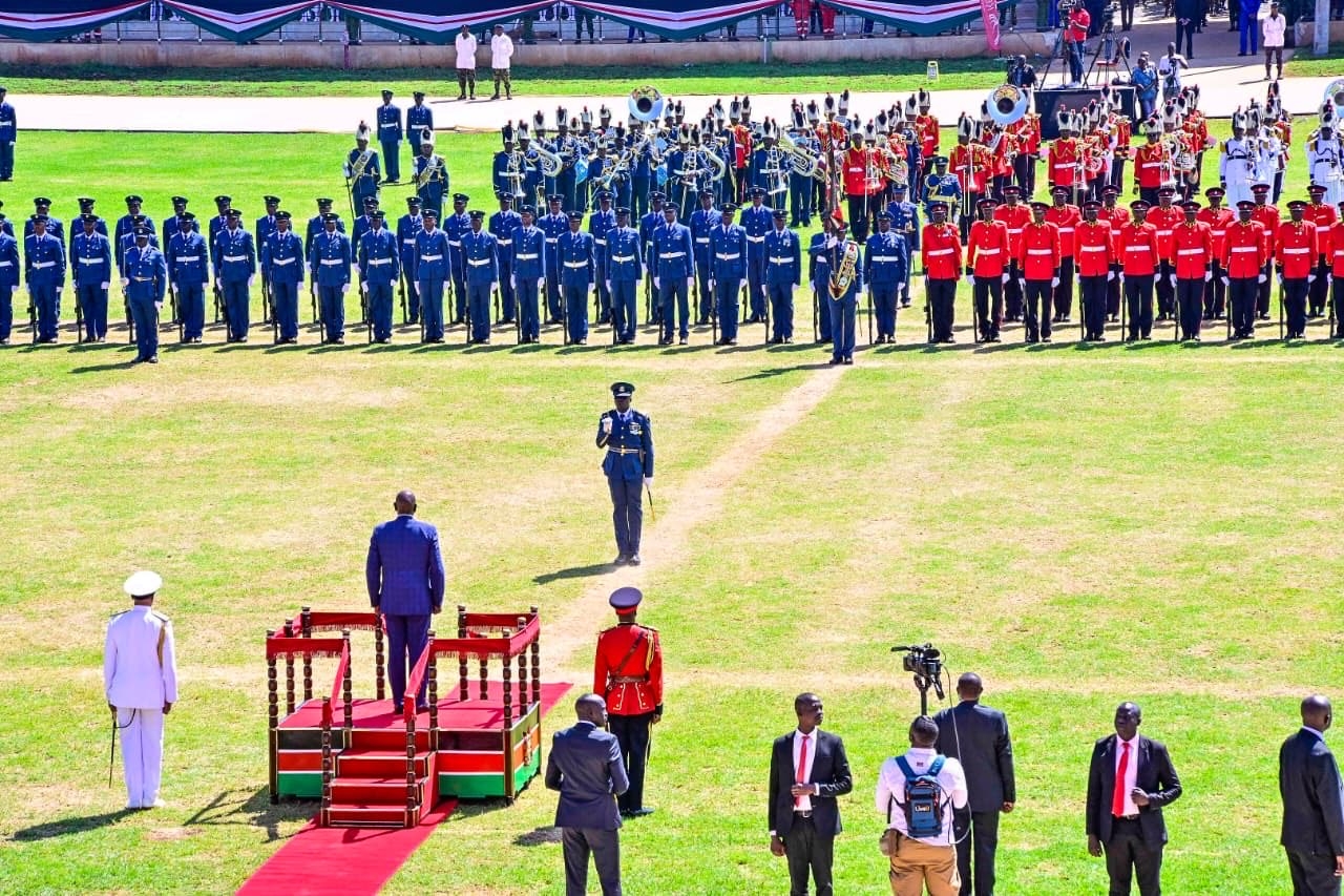 Military parade marks colourful Mashujaa Day fete