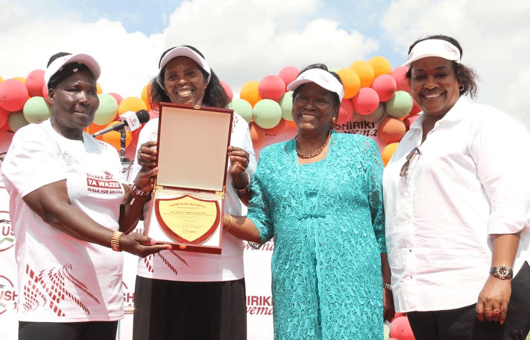 Mama Ngina honoured for championing women inclusion