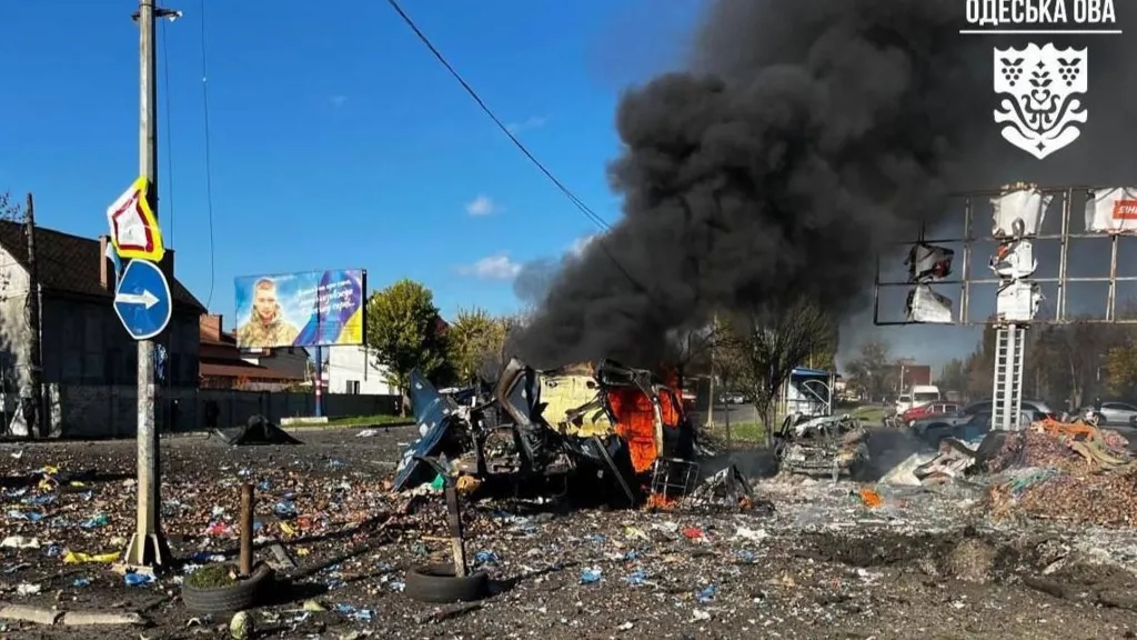 Russian drone slams into block of flats in deadly wave of strikes across Kyiv