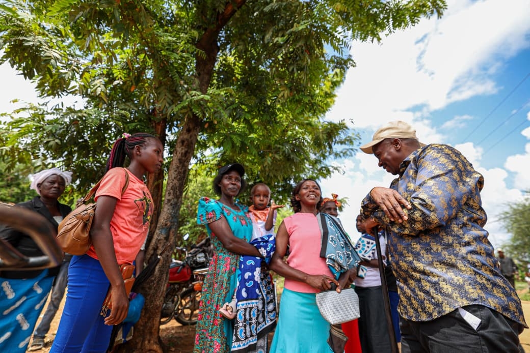 [PHOTOS] Kindiki traverses Mbeere North, interacts with residents