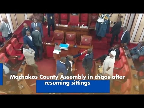 Machakos County Assembly in chaos after resuming sittings