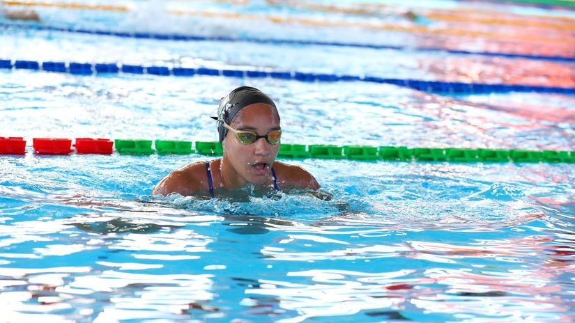 Coach Omar wants swimmers to work hard and attain 'A' qualification standards