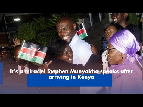It’s a miracle! Stephen Munyakho speaks after arriving in Kenya