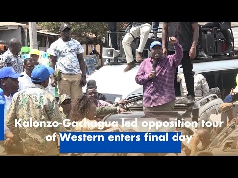 Kalonzo-Gachagua led opposition tour of Western enters final day
