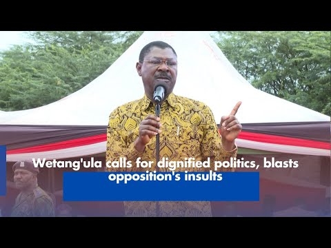 Wetang'ula calls for dignified politics, blasts opposition's insults