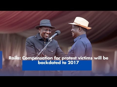 Raila: Compensation for protest victims will be backdated to 2017