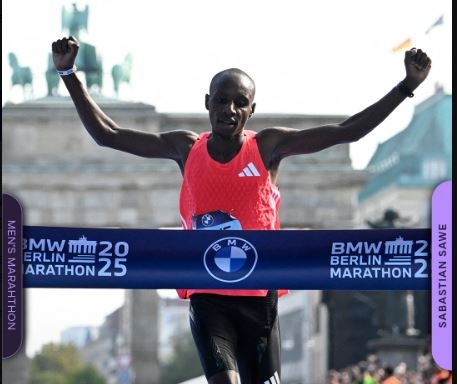 Kenya’s Sabastian Sawe wins Berlin Marathon