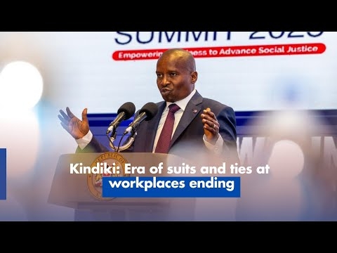 Kindiki Era of suits and ties at workplaces ending2