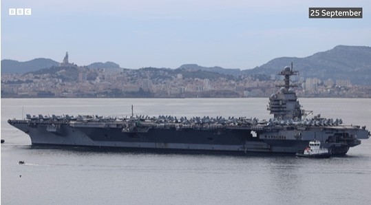 Venezuela's Maduro says US 'fabricating war' as it deploys world's largest warship