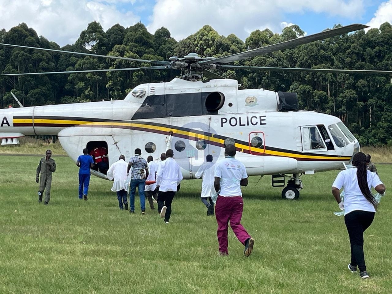 Injured mudslide victims airlifted to Eldoret
