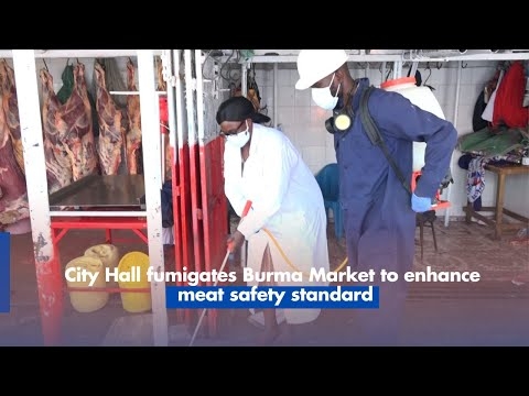 City Hall fumigates Burma Market to enhance meat safety standard